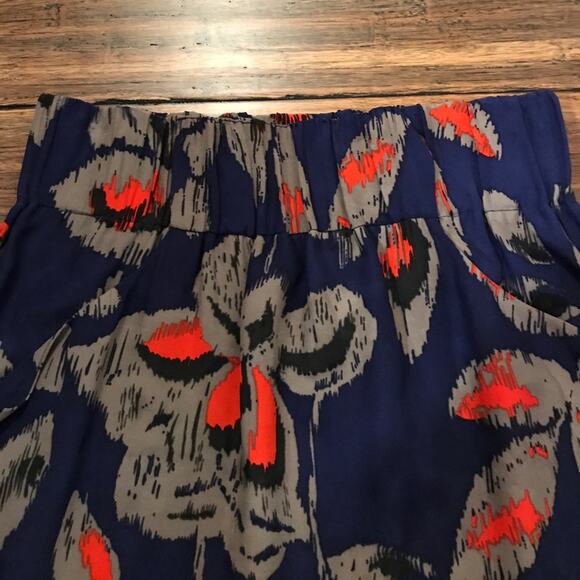 Dolce Vita Skirt 100% Silk Blue Mini - Picture 3 of 5